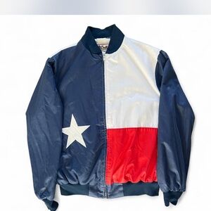 Walls Blue, White, and Red Bomber Jacket